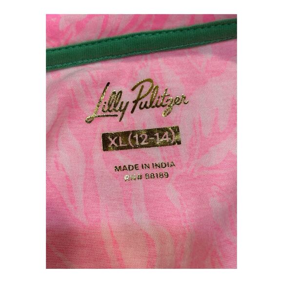 Lilly Pulitzer Mini Mercer Dress Rousseau Pink Tulip to Tango Girls XL 12–14 - Picture 3 of 6